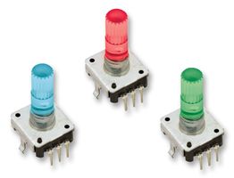 TYCO ELECTRONICS - DPL12SV2424A25K2 - 编码器 带LED 蓝色/橙色 开关 12mm